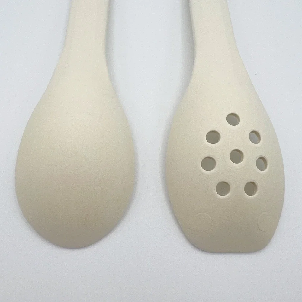 Rubbermaid Heavy Duty Nylon Spoons Basting Stir 1973 Solid 1974 Slotted Set of 2